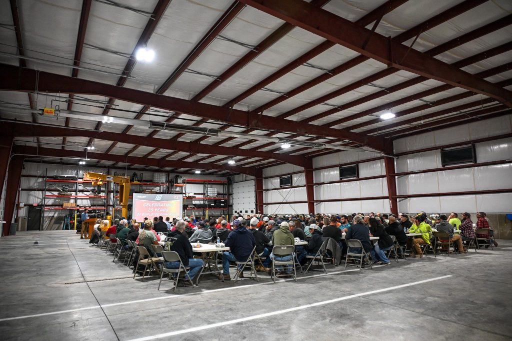 employees gathered to celebrate 25 years of employee ownership