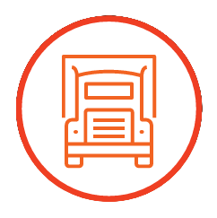 front-facing semi-truck icon